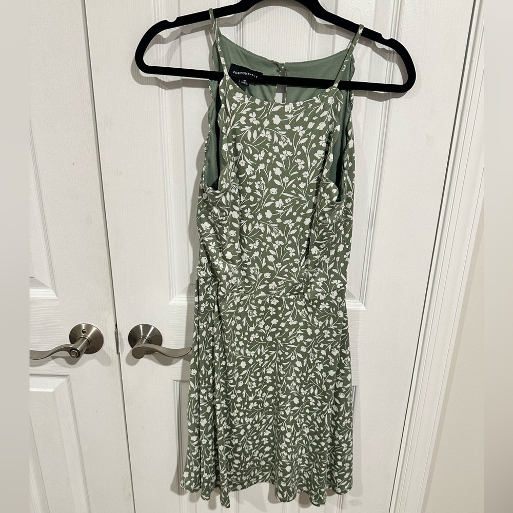 Floral Green Dress